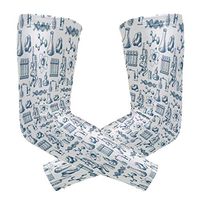 Men's UV Protection Arm Sleeve Blue Chemistry Equipment Art Compression Arm Sleeve, Skin Protection Cooler Cycling Sleeves for Outdoor Activities to Cover Arms