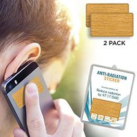 2 Pack - Anti EMF Radiation Protection Shield Stickers for Cell Phone, Laptops, Mobile Devices - Eliminates Radiative Wave and Prolongs Lifespan of Cellphone Battery