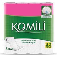 Komili Toilet Paper 32 Rolls Silky & Smooth Soft Professional Series Premium 3-Ply Toilet Paper, Home Kitchen Toilet Tissue, Soft, Strong and Highly Absorbent Toilet Paper Bulk for Daily Use