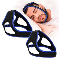 Anti Snoring Chin Strap, 2Pcs Anti Snoring Devices Relief Snore Sleep Aid for Men and Women, Stop Snoring Solution