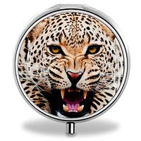 IMLONE Pill Organizer- Sliver Weekly Pill Boxes with 3 Components and Mirror for Travelling and Daily Needs,Compartments to Hold Vitamins, Cod Liver Oil, Supplements and Medication