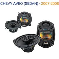 Compatible with Chevy Aveo (Sedan) 2007-2008 OEM Speaker Upgrade Harmony R5 R69 Package New