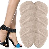 Metatarsal Pads for Women, Bluelark 3 Pairs Ball of Foot Cushions Anti Slip High Heel Inserts Foot Massage Ball Pain Relief and Comfort Forefoot Cushioning (6 Pieces)