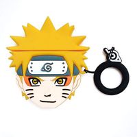 Elibeauty Japanese Anime Naruto AirPods Case, Hatake Kakashi Cute Cartoon Protective Case Shockproof and Drop Proof Protective Cover Case for Kids Teens and Anime Fans(Style 02)