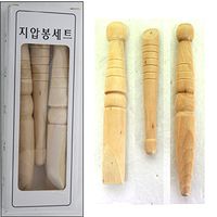 Foot Massage Reflexology Health Wooden 3ea Stick Tool with Chart