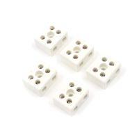 Tulead 250V 20A Ceramic Terminals Porcelain Wire Hole Block High Temperature Wire Connectors Pack of 5