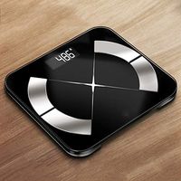 Electric Nickname Rechargeable Household Weight Scale Digital Intelligent Body Fat Called Adult (Color : Black)
