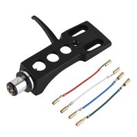 Tangxi Universal Turntable Phono Headshell Mount Replacement with 4 Lead Wires for Various LP Phono