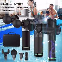 Professional Percussion Massage Gun - 3200r/min 3 Gears Handheld Deep Tissue Body Massager for Sore Muscle - Ultra Quiet Powerful High-Intensity Vibration Device for Athletes - Portable Fascia Gun