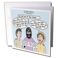 3dRose Luke 24-13-35 - on The Road to Emmaus - Greeting Cards, 6 x 6", Set of 12 (gc_44510_2)