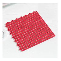 GHHZZQ Bathtub Mats Non-Slip Splice Massage Foot Pad Household Balcony Shower Stall Mat Bathroom, 9 Colors, 0.9 cm Thick, 30x30cm (Color : Red, Size : 30x30cm)