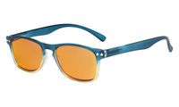 Eyekepper Blue Light Blocking Computer Glasses with Orange Lens for Night Use - UV420 Protection Anti Eye Strain Tired Eye Relief Reading Glasses Women,Blue +2.50