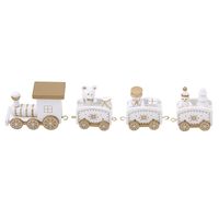 GUAngqi Wooden Train Cars Set, Train Toy Collection for Toddler Boys and Girl