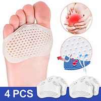 Metatarsal Pads for Women and Men Ball of Foot Pads Cushions Silicone Honeycomb Forefoot Pad for High Heel Inserts Sneakers Metatarsalgia Foot Pain Relief