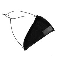 ANJUNIE Transparent Thong Underwear Low Rise See Through Mesh Thong Soft Brief G-String Underpant (Black,L)