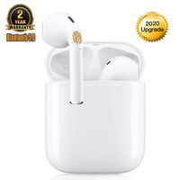 Wireless Earbuds Bluetooth 5.0/with IPX5waterproof【 Smart touch/24Hrs Charging Case/3D Stereo Noise Reduction】Pop-up Window/ compatible Apple iphone airpod airpods Auto Pairing Fast Charging