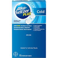 Alka-Seltzer Plus Cold Formula Sparkling Original (72 ct.) (Pack of 2)