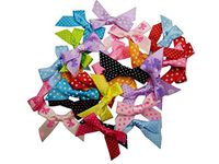 Sunflower-QD Small Satin Ribbon Bows Gift DIY Craft Wedding Christmas Random30pcs