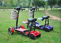 Wildcat Extreme 4-Wheel Sport Heavy Duty Long Range Travel Mobility Scooter for Adults, All Terrain Zero Turn Maneuverability Compact Mobility Power Scout Extended Battery