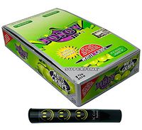 Herb Airtight Tube Pocket Protector with Juicy Jay's White Grape 1.25 Flavored Hemp Rolling Papers 24 Count Box DC Crafts Nation- Happy Face