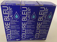 Original Laiter Collyre Bleu Eye Drops 10 Ml - French (3 pack)