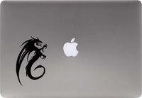 Dragon Silhouette Right Version 7 Vinyl Decal Sticker for Computer MacBook Laptop Ipad Electronics Home Window Custom Walls Cars Trucks Motorcycle Automobile and More (Black)