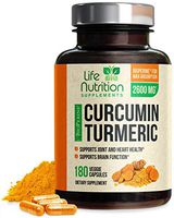 Turmeric Curcumin 95% Standardized Curcuminoids 1950mg with BioPerine for Best Absorption, Made in USA, Best Vegan Joint Support, Turmeric Supplement Pills by Natures Nutrition - 180 Capsules