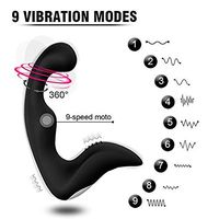 Electric Heating Wand Massager, Multi-Speed Vibrations, Mini Portable Massager USB Recharge and Waterproof Whisper Quiet