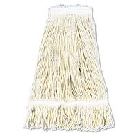Boardwalk BWK424CEA Pro Loop Web/Tailband Wet Mop Head, Cotton, 24oz, White