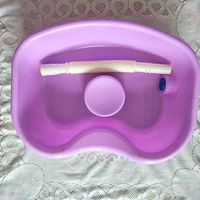 LMM@ Sit-up wash Basin, wash Basin 瘫痪 Patient use Elderly Home Care Pregnant Woman Hairdressing Child Lying in Bed Shampoo Pink
