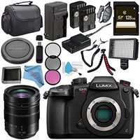 Panasonic Lumix DC-GH5S Mirrorless Micro Four Thirds Digital Camera + Panasonic Leica DG Vario-Elmarit 12-60mm f/2.8-4 ASPH. Power O.I.S. Lens + DMW-BLF19 Lithium Ion Battery + 128GB SDXC Card Bundle