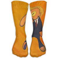 Unisex Bold And Kuso Trump Funny Men's Sports Athletic Compression Football Winter Warm Funny Cute Novelty Cotton Calf Socks For Mens&Womens