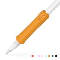 UPPERCASE NimbleGrip Premium Silicone Ergonomic Grip Holder, Compatible with Apple Pencil and Apple Pencil 2 (1 Pack, Orange)