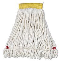 RCPA251WHI Web Foot Wet Mop Heads, Shrinkless, Cotton/Synthetic, White, Small