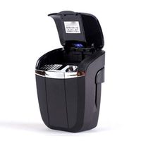 NACHEN Car Ashtray Vent Multifunction Hanging Type with Lid LED Luminous Model Universal Ashtrays,Black,78X85MM