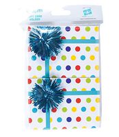 Wrap IT Mini Gift Card Holder Boxes, 2 Per Pack, 3.5 x 2.5 x .5 Inches - White with Multicolored Dots, 3-Pack (6 Boxes)