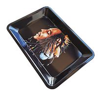 Metal Rolling Tray-Serving Tray- 7.1"x 4.7"(Black)