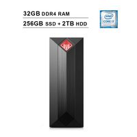 2020 HP Omen Obelisk Gaming PC Desktop (Intel 6-Core i7-8700, up to 4.6GHz, 32 DDR4 RAM, 256GB SSD (Boot) + 2TB HDD, NVIDIA RTX 2080 8GB, WiFi, Bluetooth, Keyboard, Mouse, Win 10 Home)