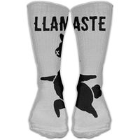 Unisex Black Llama Funny Cute Novelty Cotton Socks