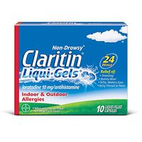 Claritin 24 Hour Non-Drowsy Allergy Liqui-Gels, 10 mg, 10 Count