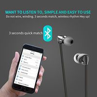 Wireless Ear Buds with Microphone Sweatproof with High-Fidelity Ceramic Shell Bluetooth Headphones for All Smart Cell Phones(Comfortable&Lightweight)