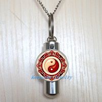 Ying Yang Urn Necklace Jewelry - Ying Yang Cremation Necklace Jewelry - Ashes Necklace Jewelry - Memorial Jewelry,Ying Yang Cremation souvenir,Memorial Urn,funeral locket-nu296