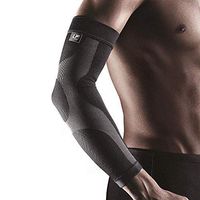 Arm Compression Sleeve with Silicone (Unisex; Black; XXXL)