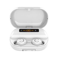 Wireless Earbuds, Bluetooth 5.0 Graphene bass Hi-Fi Headphones with 4000mAh LED Charging Case, IPX7 Waterproof TWS in-Ear Headset 380H Playtime, Binaural Stereo Sound Earphones, Noise Canceling w/Mic