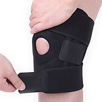 Knee Brace Support, Open Patella Stabilizer with Adjustable Strapping and Extra Thick Breathable Velcro for Meniscus Tear, Arthritis, ACL, Sports, Running, Basketball for Men & Women