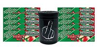 Herb Airtight Container Fresh Kettle with Juicy Jay's Watermelon 1.25 Flavored Hemp Rolling Papers 10 Count DC Crafts Nation- Middle Finger