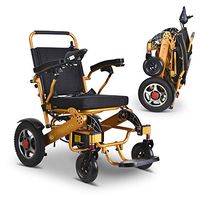 2020 New Folding Ultra Lightweight Electric Power Wheelchair, Silla de Ruedas Electrica, FDA Approved and Air Travel Allowed, Heavy Duty, Mobility Motorized, Portable Power (19.5" Seat Width)