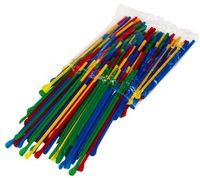 Spoon Straws Case of 10,000 Mulit Colored