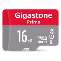 Gigastone 16GB MicroSD Card UHS-I U1 Class 10 SDHC Memory Card with SD Adapter High Speed Full HD Video Nintendo Dashcam GoPro Camera Samsung Canon Nikon DJI Drone