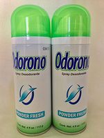 Lot of 2 Odorono Deodorant Spray Powder Fresh 4 fl oz Aerosol New Fast Free Ship